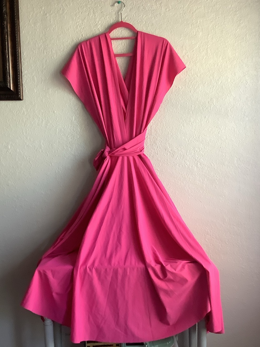 Blackmilk Bold Fuchsia Pink Maxi Wrap Dress